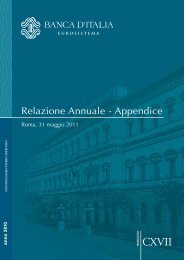 Relazione Banca d'Italia 2011 - appendice.pdf - Facolta' di Scienze ...