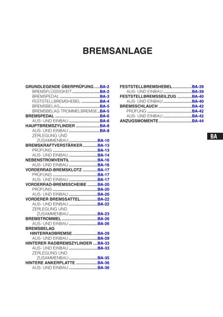 BREMSANLAGE