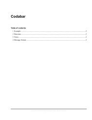 Codabar - Barcode4J