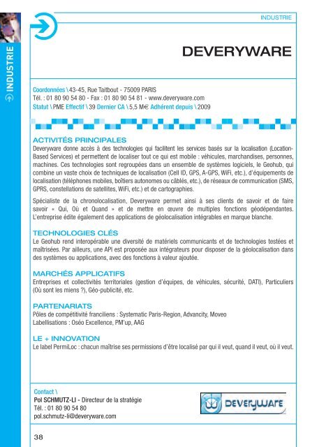 AnnuAire AdhÃƒÂ©rents - Opticsvalley