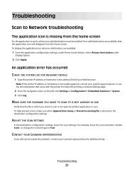 Troubleshooting - Lexmark