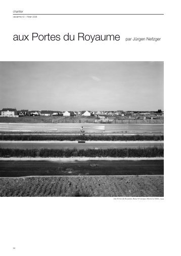 aux Portes du Royaume par Jürgen Nefzger - Vacarme