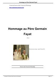 Hommage au PÃ¨re Germain Fayat - Paroisse Saint Vincent de l ...