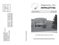 Michigan Section - MAA Sections - Mathematical Association of ...