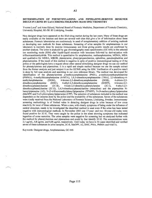 SOFT 2004 Meeting Abstracts - Society of Forensic Toxicologists