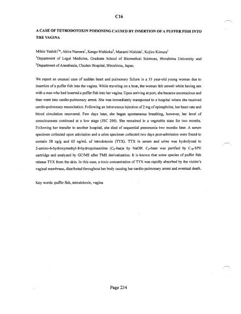 SOFT 2004 Meeting Abstracts - Society of Forensic Toxicologists