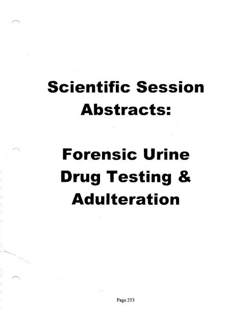 SOFT 2004 Meeting Abstracts - Society of Forensic Toxicologists