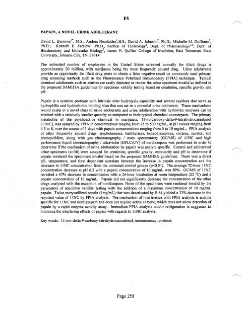 SOFT 2004 Meeting Abstracts - Society of Forensic Toxicologists