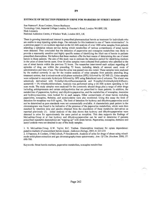 SOFT 2004 Meeting Abstracts - Society of Forensic Toxicologists