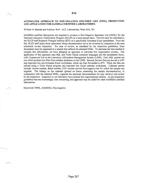 SOFT 2004 Meeting Abstracts - Society of Forensic Toxicologists