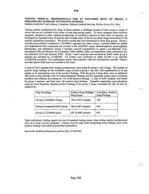 SOFT 2004 Meeting Abstracts - Society of Forensic Toxicologists