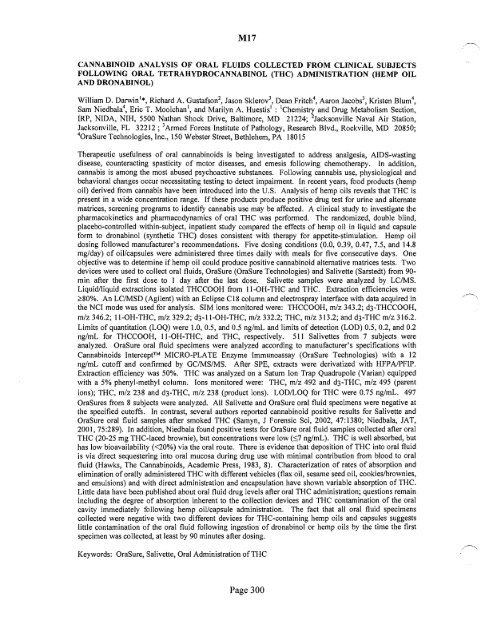 SOFT 2004 Meeting Abstracts - Society of Forensic Toxicologists