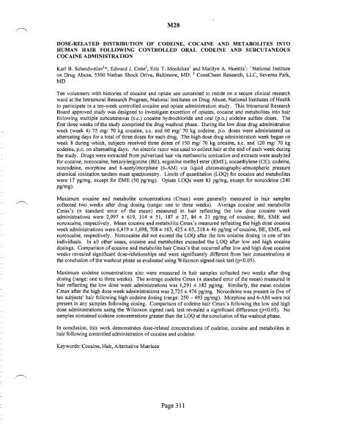 SOFT 2004 Meeting Abstracts - Society of Forensic Toxicologists