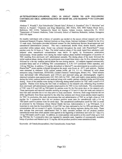 SOFT 2004 Meeting Abstracts - Society of Forensic Toxicologists