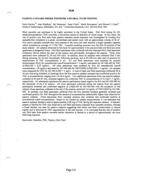 SOFT 2004 Meeting Abstracts - Society of Forensic Toxicologists