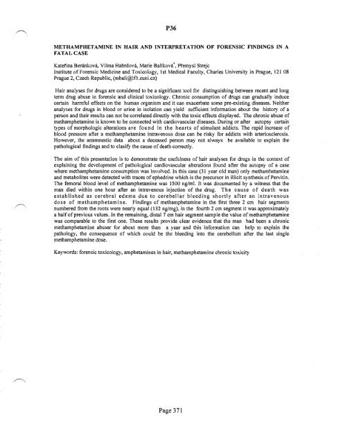 SOFT 2004 Meeting Abstracts - Society of Forensic Toxicologists