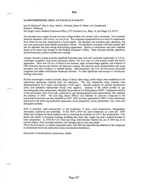 SOFT 2004 Meeting Abstracts - Society of Forensic Toxicologists