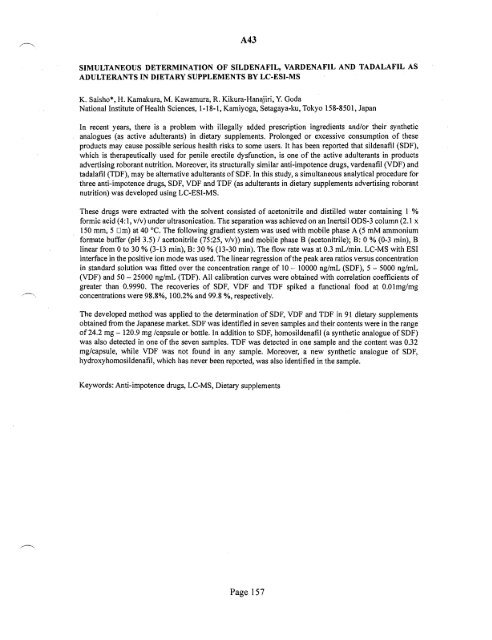 SOFT 2004 Meeting Abstracts - Society of Forensic Toxicologists