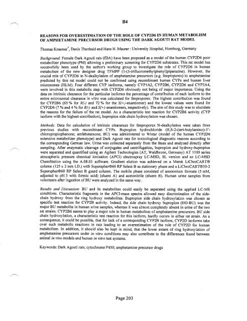 SOFT 2004 Meeting Abstracts - Society of Forensic Toxicologists