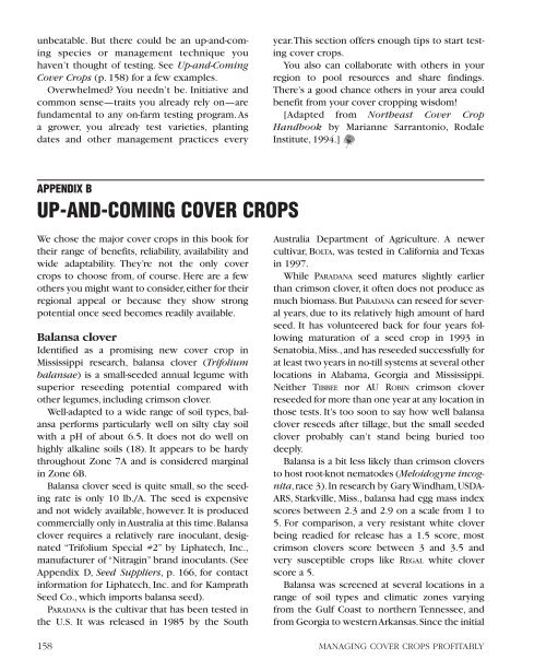 Managing Cover Crops Profitably - Valley Crops Home