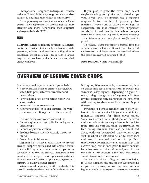 Managing Cover Crops Profitably - Valley Crops Home