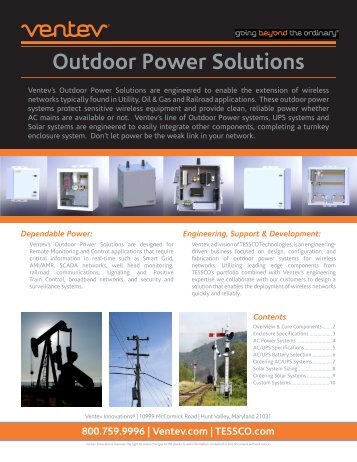 Outdoor Power Solutions - Tessco