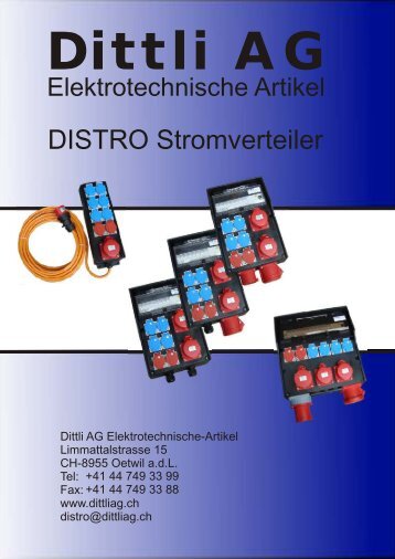 DISTRO Katalog - Dittli AG