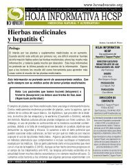 Hierbas medicinales y hepatitis C - HCV Advocate