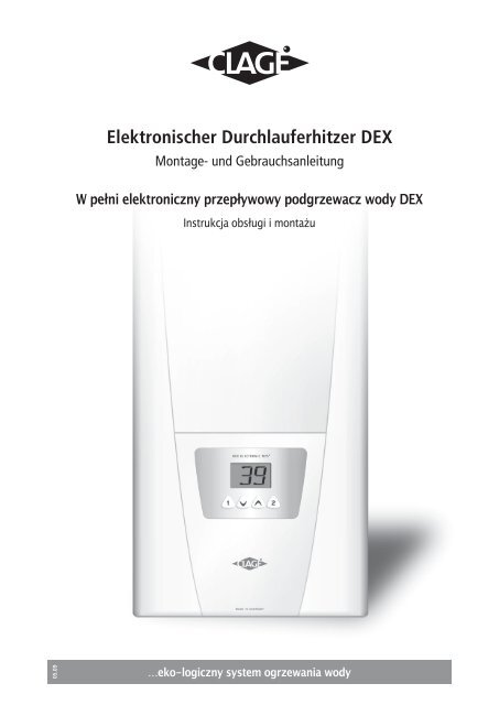 Elektronischer Durchlauferhitzer DEX - CLAGE