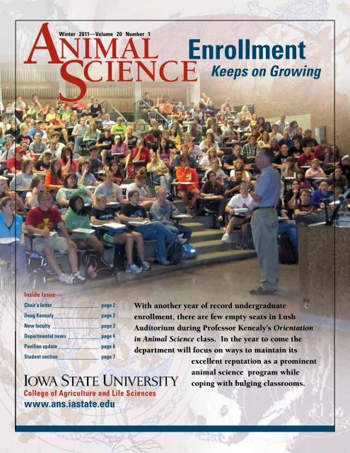 Enrollment - Department of Animal Science - Iowa State University