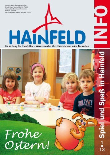 Hainfeld Info 1/2013 - Wir Hainfelder