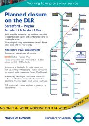 DLR closure 11 & 12 May information leaflet - DLR London