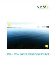 SPML - TOTAL WATER SOLUTIONS PROVIDER
