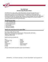 FS HTB Fluid Product Specification Sheet - GoFurtherWithFS