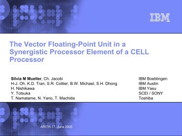 The Vector Floating-Point Unit in a Synergistic Processor Element of ...