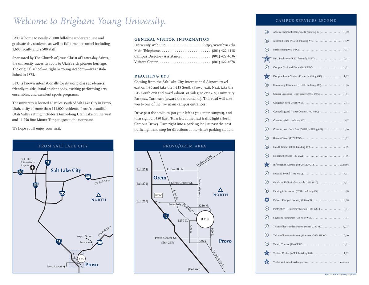 Byu R&b Map BYU Campus Map - Monte L. Bean Life Science Museum - Brigham ...