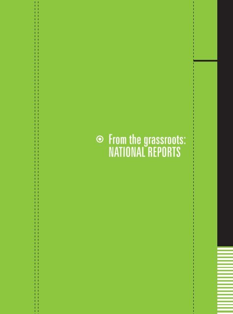 From the grassroots: NATIONAL REPORTS - Social Watch