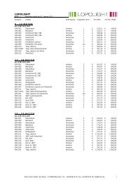 LOPOLIGHT Doppelseite 2011 DE - Peter Frisch GmbH
