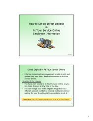 How to Set up Direct Deposit in At Your Service Online Employee ...