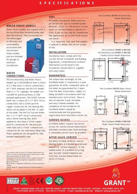EUROFLAME BROCHURE.pdf - Free boiler manuals