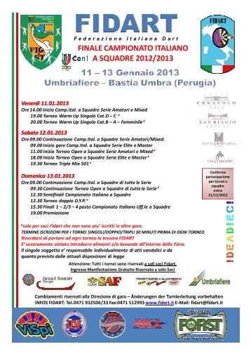 FINALE CAMPIONATO ITALIANO A SQUADRE 2012/2013 - Fidart