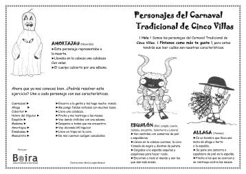 Personajes del Carnaval Tradicional de Cinco Villas - Ejea Digital