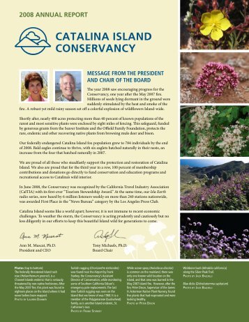 2008 ANNuAL REPORT - Catalina Island Conservancy