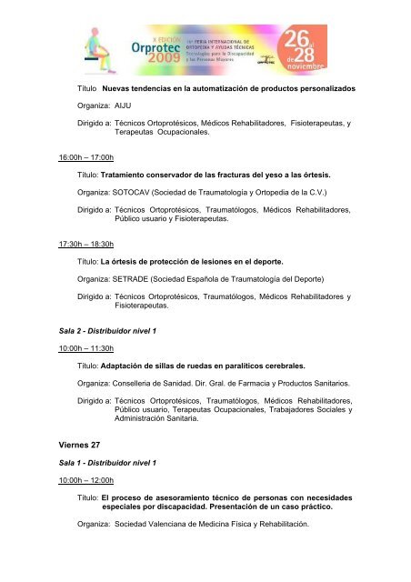 la consellerÃ­a de sanidad participa en orprotec 2009