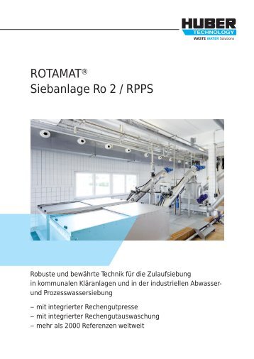 Prospekt: ROTAMATÂ® Siebanlage Ro 2 / RPPS