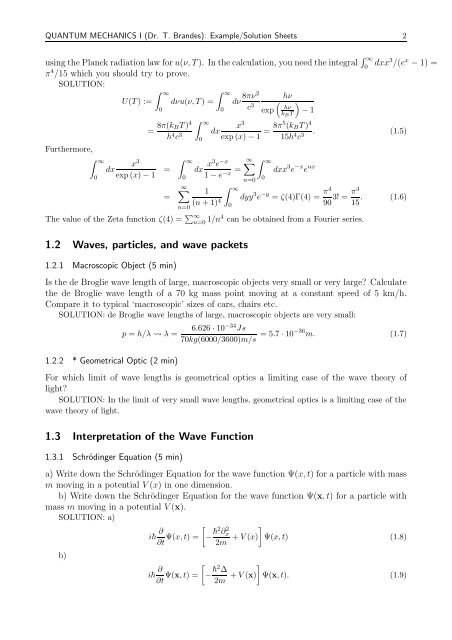 1.1 The Radiation Laws and the Birth of Quantum Mechanics