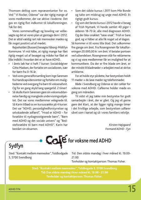 Blad nr. 2 | Maj 2012 - ADHD: Foreningen