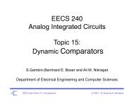 Dynamic Comparators - bSpace