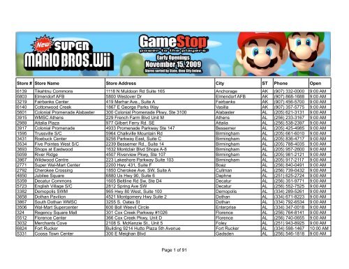 New Super Mario Bros Wii Openings
