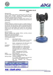 ADCA pressure regulators